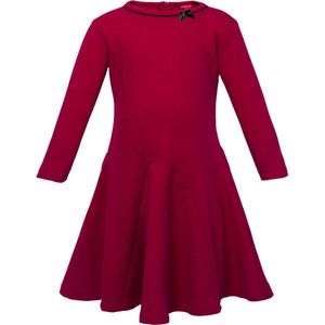 La V Elegante sweatstof jurk bordeaux rood 128