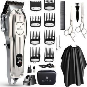 Revahs ClipperTwo Pro - Professionele Draadloze Tondeuse Mannen - Precisietrimmer - Baardtrimmer - Haartrimmer Hoofdhaar - Hair Clipper - Trimmer Set - Tondeuse Cheveux