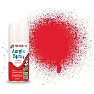 Humbrol #19 Red - Gloss - Acryl spray Verf spuitbus