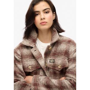 Superdry - Heavyweight Unlined Overshirt - Geruite Print - Oversized Pasvorm