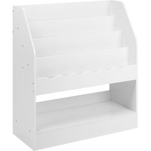 Kinderkast - opbergkast voor kinderkamer - stevig MDF - functioneel en stijlvol - modern design - wit - 70x30x80 cm