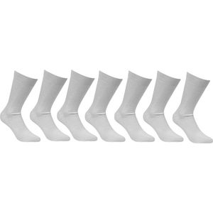 7 Paar | Wit | 39-42 | 100% Katoenen sok | Comfort | Sokken | 100% katoen | Ademend | Zacht |