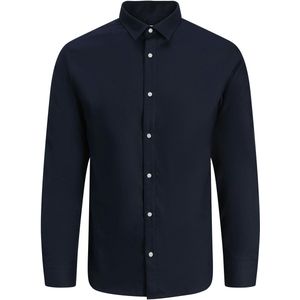 Jack & Jones - Joe Structure - Heren Overhemden - Blauw - Slim Fit