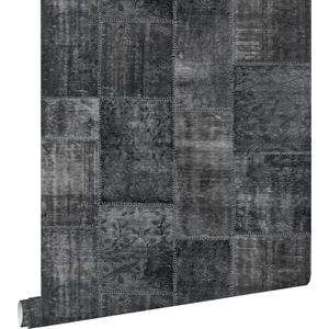 Esta Home Marrakech patchwork kelim zwart