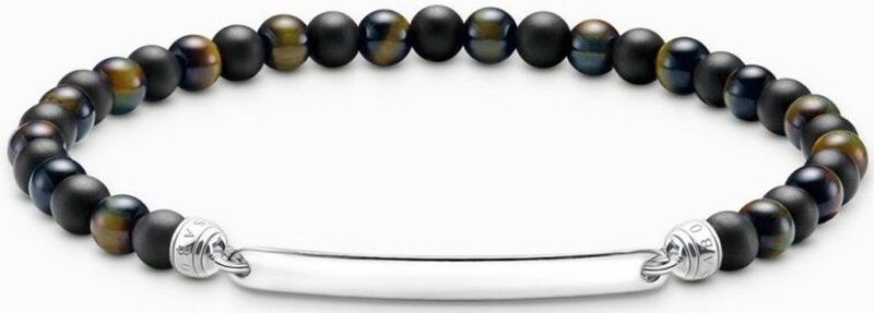 Thomas Sabo - Armband - Gerecycled Zilver - Tijgeroog - 19 cm