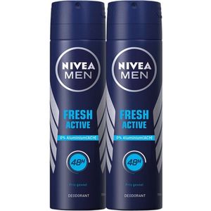 Nivea Deo Spray Men - Fresh Active - Duo Pack 2 x 150 ml