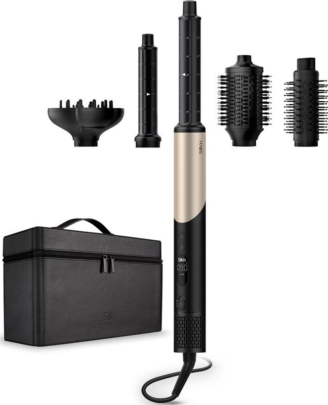 Silk'n - Airstyler 5-in-1 - Fohnborstel - Zwart - Inclusief 5 Accessoires