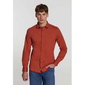 Shiwi Shirt Pique shirt - cognac - L
