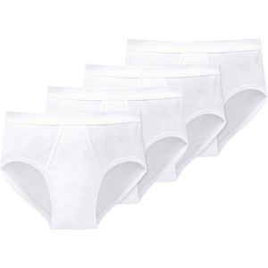 Schiesser Heren sportslip 4 pack Cotton Essentials dubbelrib