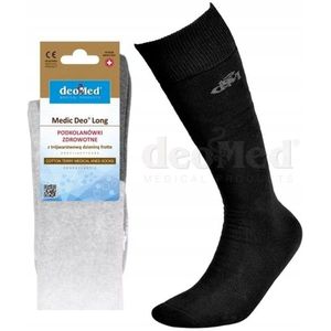 DeoMed Medic Deo Long Kousen Zwart Maat 35-37