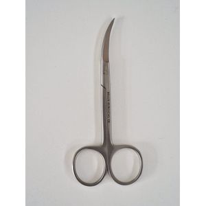Benelux Surgical Instruments / Iris schaar 12cm gebogen rvs