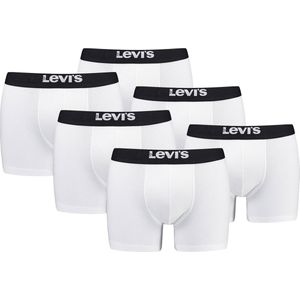 BOXERS 6-pack Levi's effen herenboxershorts, gemaakt van biologisch katoen