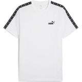 Puma - Ess Tape - T-shirt - Geen Kleur - 75% Katoen, 25% Gerecycled Katoen, Regular Fit