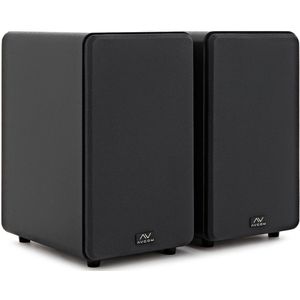 AVCOM Actief boekenplankluidspeakerpaar, zwart