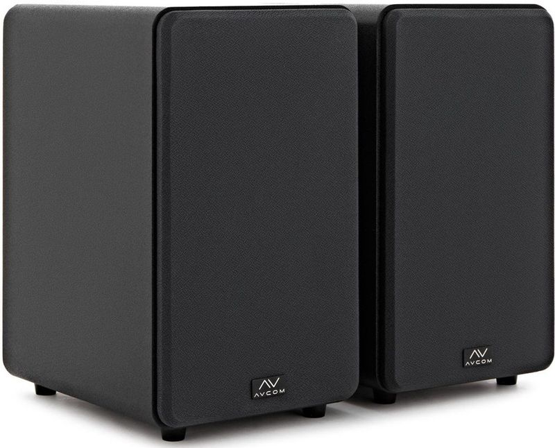 AVCOM Actief boekenplankluidspeakerpaar, zwart