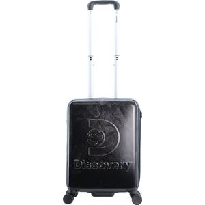 Discovery Handbagage Harde Koffer / Trolley / Reiskoffer - 55x37x23cm - Stone - Zwart