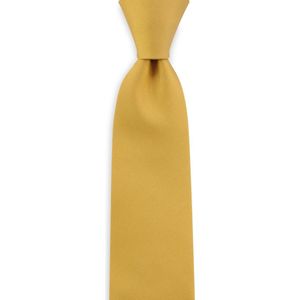 We Love Ties - Stropdas geel smal - geweven polyester Microfill