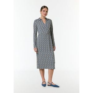 comma - Midi-jurk - Wikkelvormig - Met Patroon