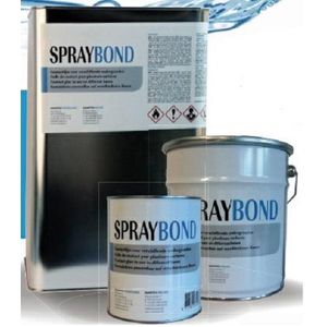 Spraybond EPDM 1 liter Blik Lijm voor 3.5 m² dakvlak EPDM Folie Dakbedekking