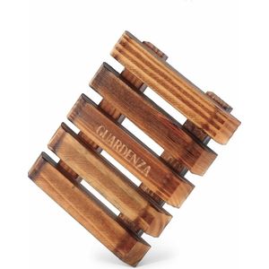 Guardenza houten zeepbakje - Zeepplankje - Zeepschaaltje - Zeephouder - Shampoo bar plateau