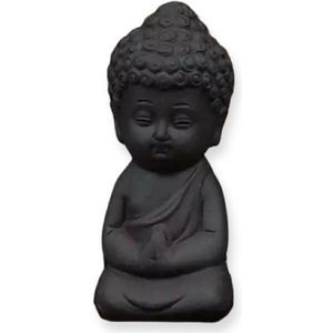 Wellness-House | Buddha Namaste Beeldje | Buddha | Beeldje | 2,3 x 2,3 x 6,1 cm | Statue | Voor Binnen | Namaste | Cadeau | Zen Beeldje | Zen