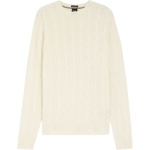 Boss, Heren, Truien, Wit, Maat: M Katoen,