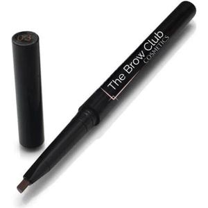 The Brow Club Cosmetics Eyebrow Pencil Medium Brown incl. Brush - Wenkbrauwpotlood Midden Bruin met Borsteltje - Wenkbrauw Make-up - NR 03