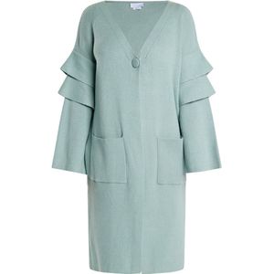 usha - WHITE LABEL - Gebreid Vest - Mintgroen