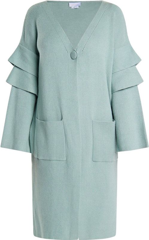 usha - WHITE LABEL - Gebreid Vest - Mintgroen