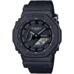 Casio G-Shock GA-2100BCE-1AER Horloge - Textiel - Zwart - Ø 45 mm