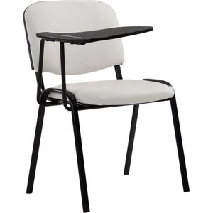 Kunstlederen stoel - Bureau - Klaptafel - Handig - Kunstleer - Wit