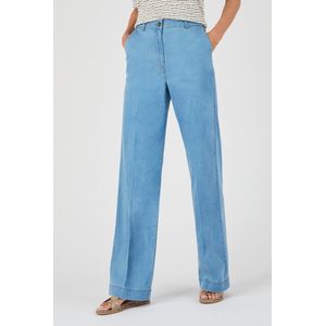 Damart - Broek met *Lyocell Tencel(TM). - Dames - Blauw - 52