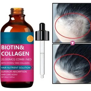 Zeer effectieve 100% gegarandeerd goed werkende haar biotin. helpt nieuwe haargroei aan te maken en te versterken 30ml