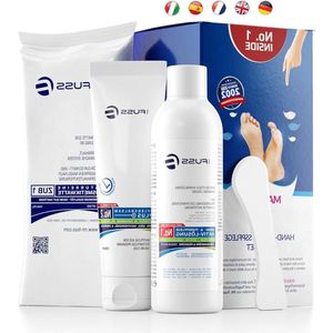 Advanced Pack Basic - klein nagelriemen eeltverwijderaar voordeelpakket - Actieve oplossing snel en sterk verzachtend - 200 ml balsem nr. 2 - 100 ml watten schraper
