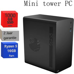 Ryzen Mini tower PC - ryzen 3 - 500GB SSD - Windows 11 Pro - 8 GB RAM - office pc - multimedia computer
