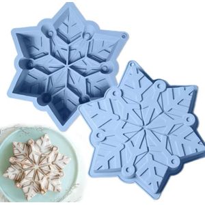 Siliconen Sneeuwvlok mal - 1 Vorm - Kerst - Decoratie - Bakvorm - Cakevorm - Taartvorm - Chocolade mallen - sneeuw