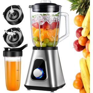 DailySupplies® Blender - Smoothie Maker - Mixer - 1200W - Zilver met Zwart
