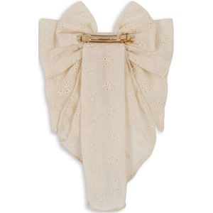 Konges Sløjd Haarclip met grote strik - Off White