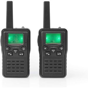 Walkie-Talkie Set met 10 km Bereik en Oplaadstation | 2 Handsets | 8 Frequentiekanalen
