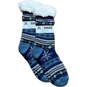 BLACK FRIDAY - Sukats® Huissokken - Homesocks - Maat 41-46 - Heren Huissokken - Antislip Sokken - Fluffy Sokken - Slofsokken - Variant 122 - Meerdere Maten en Varianten - Verwarmde Sokken