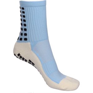 CHPN - Gripsokken - Anti-slip sokken - Sportsokken - Lichtblauw - 1 paar - Sport sokken - Ondersteunende sokken - Maat 39/45