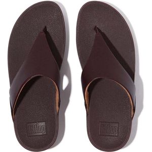 FitFlop - Lulu Leather Toepost - Dames Slipper - Plumberry - Ergonomisch