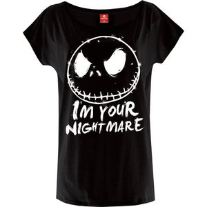 Disney The Nightmare Before Christmas Dames Tshirt -S- Nightmare Splatter Loose Zwart