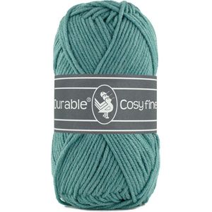 Durable Cosy Fine - acryl en katoen garen - Vintage green, groen 2134 - 1 bol van 50 gram