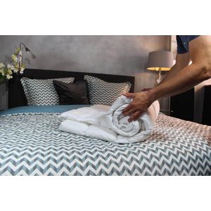 Donzen zomerdekbed - Luxe Nuvaro Summer Ganzendons 240 x 220 cm - Lits-jumeaux