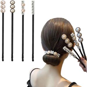 Hair Bun Maker for Women Flowers Doughnut Hair Pin Hair Bun Hair Holder Hair Styling Tools Hair Bun Shaping Set for Kids Girls Women (4pcs)
