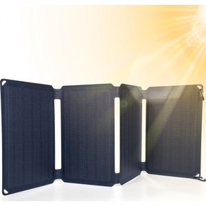 Silvergear Zonnepaneel Powerbank - Draagbaar Zonnepaneel - Opvouwbaar Zonnepaneel - Solar Panel - 30W