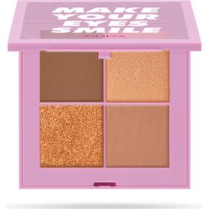 PUPA Milano Enjoy! Make your Eyes Smile Palette oogschaduw 001 Smile in Brown 6 g Mat, Metallic, Satijn