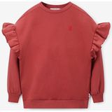 Sissy-Boy - Oversized Sweater - Rood - Met Ruffles