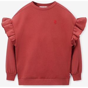 Sissy-Boy - Oversized Sweater - Rood - Met Ruffles